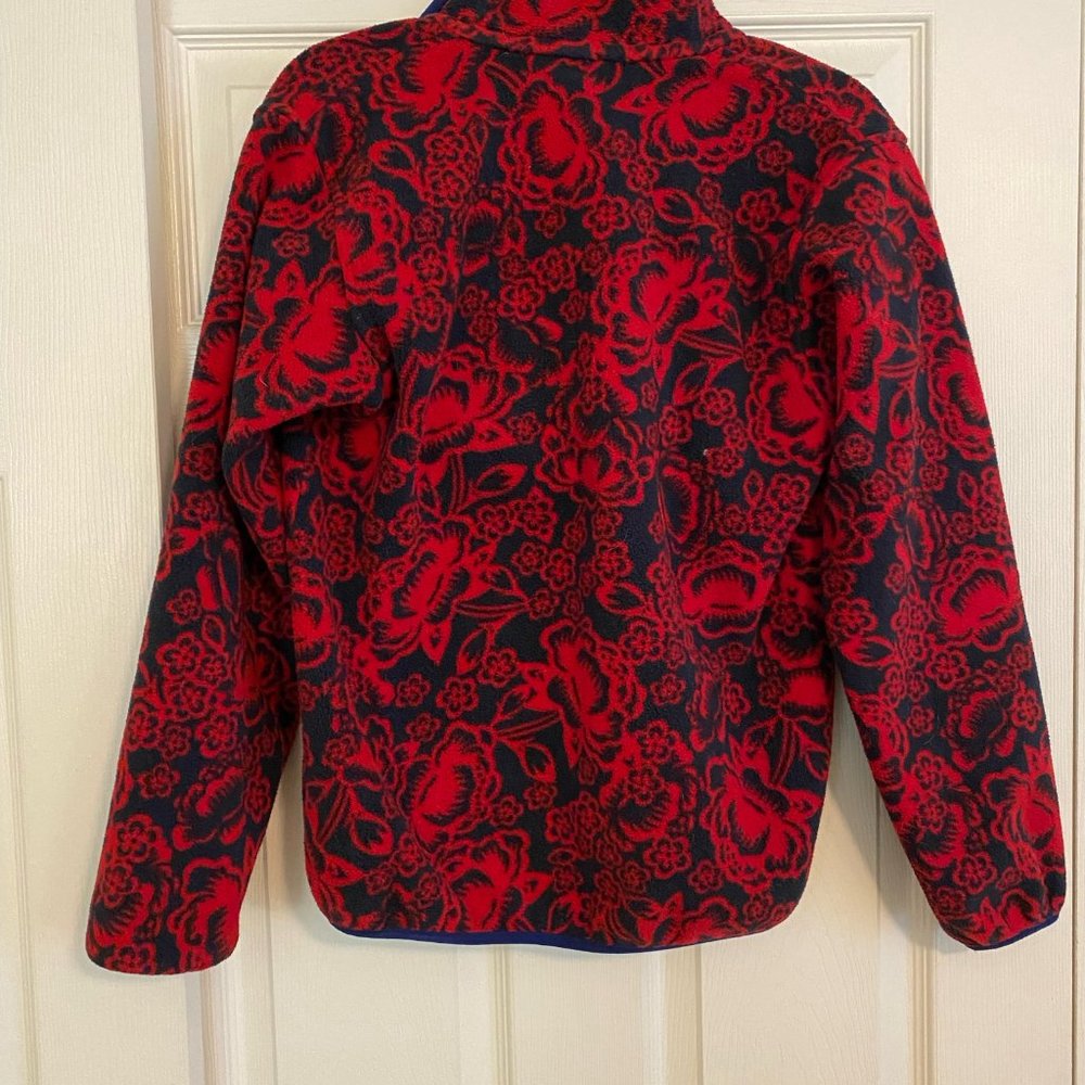 Patagonia Synchilla 💌Free Shipping T-Snap All Over Print Red Navy Size S - Picture 2 of 5